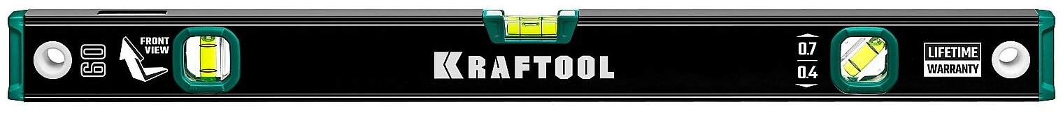 KRAFTOOL 600 мм, с зеркальным глазком, уровень (34781-60)