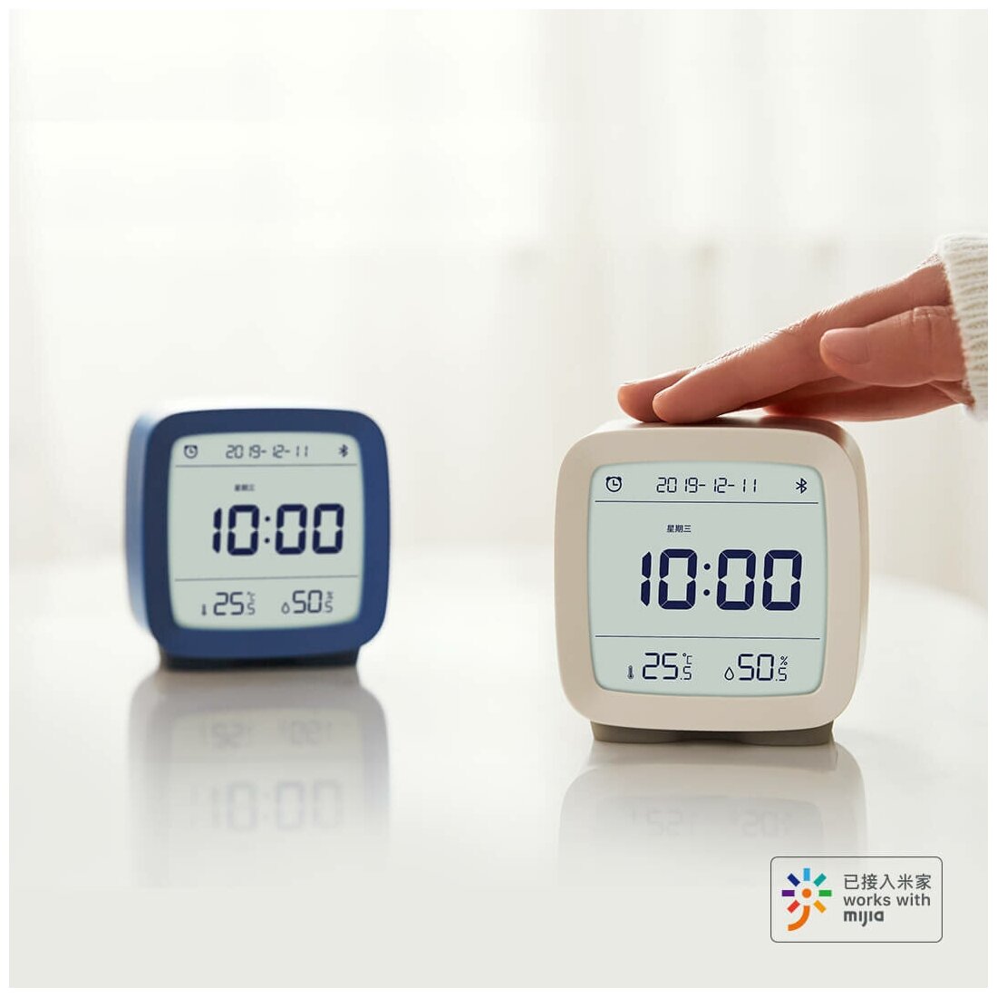 Умный будильник Xiaomi Qingping Bluetooth Alarm Clock Beige (CGD1) - фотография № 10