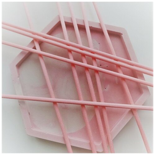 Фибровые палочки для ароматического диффузора 10 шт, 22 см розовые