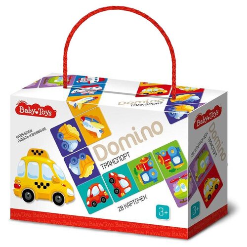 Настольная игра Baby Toys Домино Транспорт 04048 детское домино мягкое коврик 28 шт 100х180 мм