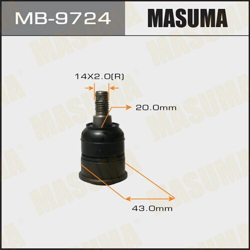 MASUMA MB9724 шаровая опора Honda (Хонда) Accord (Аккорд) (cr) 2012-2015