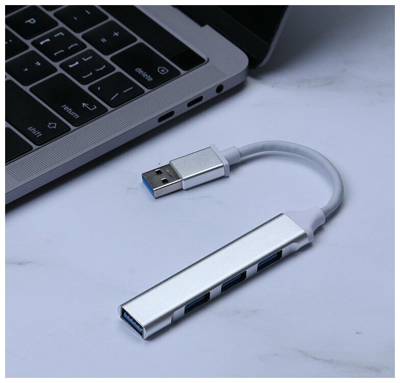 USB Hub / USB-концентратор USB 3.0 / HUB разветвитель / USB- ХАБ для периферийных устройств — фото 1