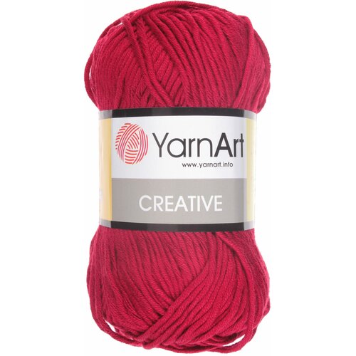 Пряжа YarnArt Creative бордовый (238), 100%хлопок, 85м, 50г, 5 шт