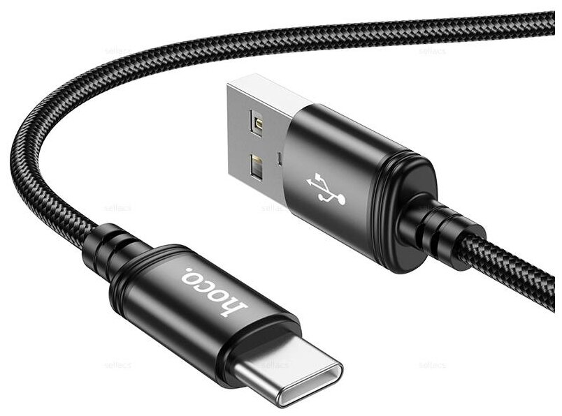 Кабель Hoco X89 USB - Type-C, 1 м, 1 шт., черный