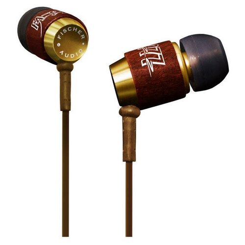 Наушники Fischer Audio FA-977 Jazz, mini jack 3.5 mm, коричневый