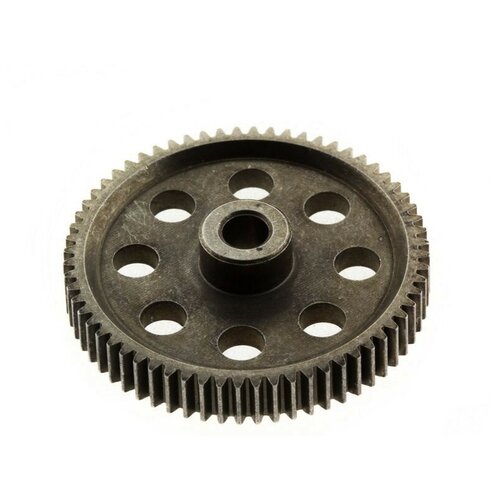 Главная шестерня, сталь 64T шаг 0.6 аналог HSP-11184 11184 steel metal spur diff differential main gear 5mm 64t motor pinion gears 3 17mm 17t 21t 26t 11119 11181 11176 11189 hsp car