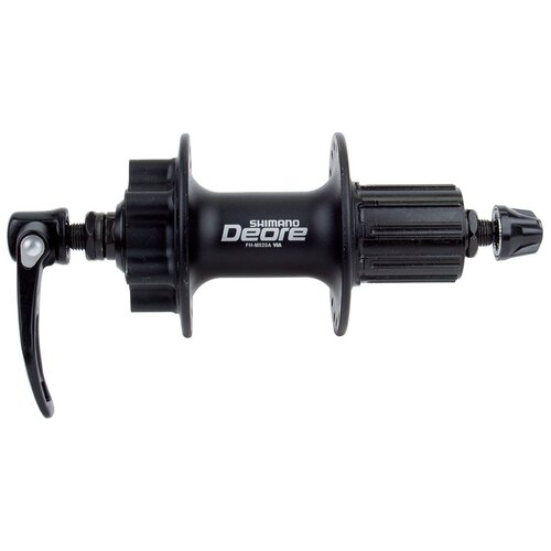 Втулка задняя SHIMANO Deore, M525A, 32 отверстия, 8/9ск, QR 168мм, 6-болтов, черная