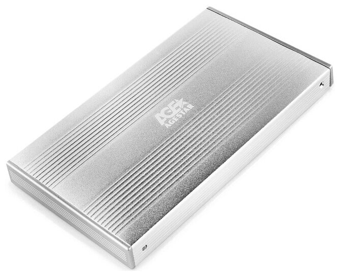 Корпус внешний для HDD AgeStar SUB2s (silver), SATA, алюминий .