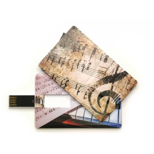 Подарочный USB-накопитель фортепиано оригинальная флешка пластиковая карта 64GB подарочный usb накопитель с рождеством христовым оригинальная флешка пластиковая карта 128gb