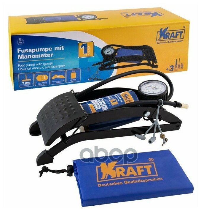 Насос Ножной 295 См В Сумке Master Kraft Kt 810007 Kraft Kt810007 Kraft арт. KT810007