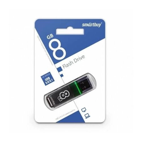 Smart Buy USB 8GB Glossy series Black smart buy usb 16gb glossy series green
