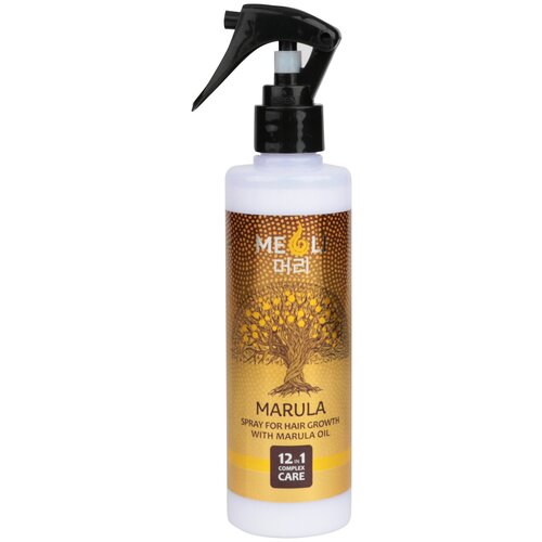 Meoli Спрей для роста волос с маслом Марулы комплексный уход 12 в 1, 250 мл, спрей