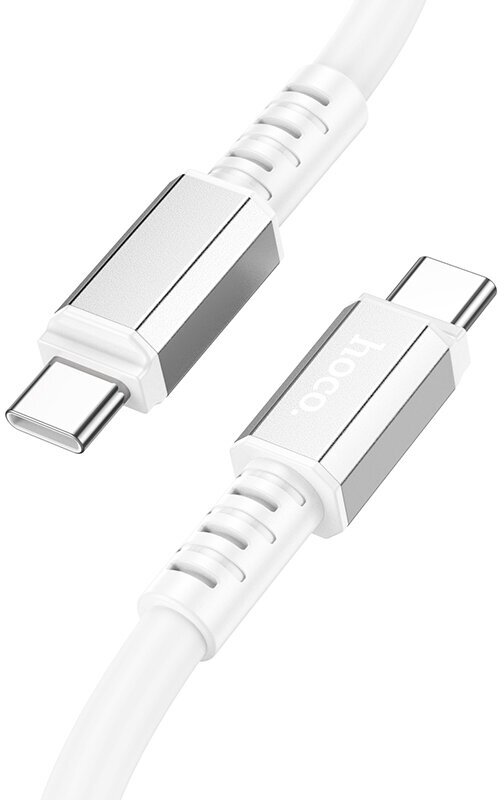 Дата-кабель USB 3.0A 60W для Type-C Type-C Hoco X85 TPE 1м White