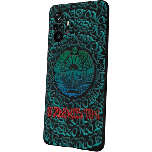 Силиконовый чехол Mcover для Xiaomi Redmi Note 10 Pro с рисунком Ozbekiston graffity силиконовый чехол mcover для xiaomi redmi note 10 pro с рисунком ozbekiston