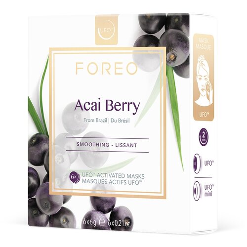 FOREO Acai Berry Маска, активированная UFO, 6 г, 6 мл foreo coconut oil маска активированная ufo 6 г