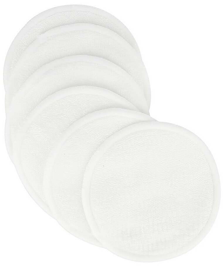 Набор эко-подушечек для снятия макияжа DECO. из бамбука в мешочке (многоразовые) 6 шт