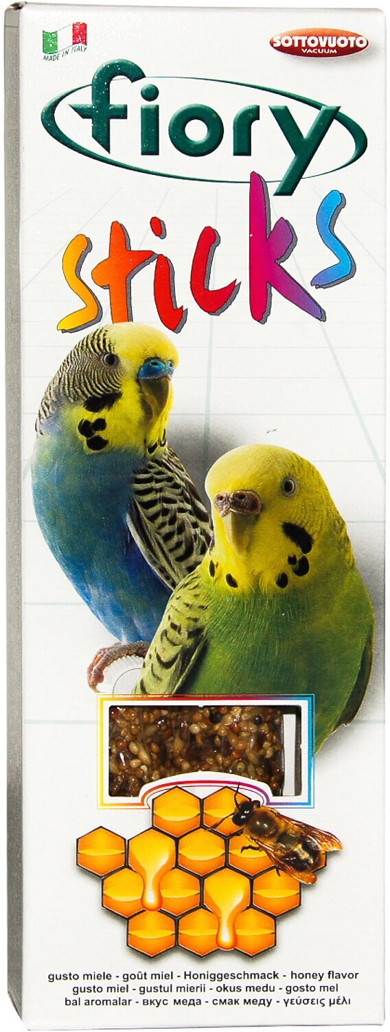 Палочки для попугаев Fiory Sticks Мёд 2х30 г