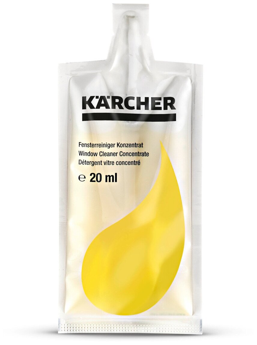 Концентрат средства для мойки окон Karcher RM 503 6.295-302.0, 4х20 мл - фотография № 2