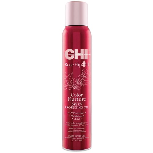 CHI Rose Hip Oil Dry UV Protecting Oil Сухое масло с экстрактом розы для окрашенных волос 157 мл