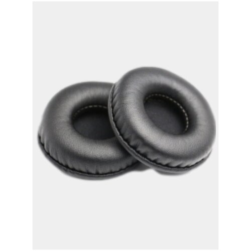 Амбушюры накладки для наушников 100 мм на SONY Sennheiser. Универсальные сменные вкладыши Motorola Razer Panasonic RAPOO. Насадки Pioneer. Черный. кожа.