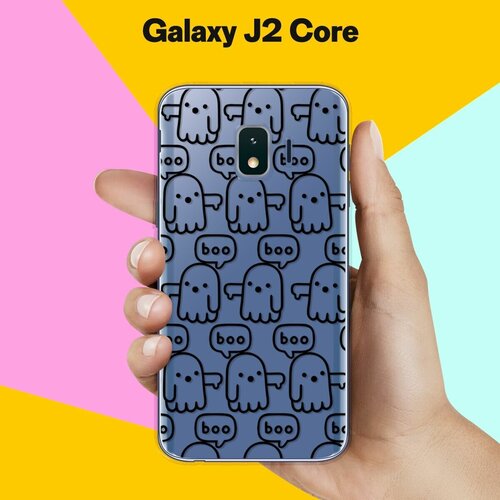 Силиконовый чехол на Samsung Galaxy J2 Core Boo / для Самсунг Галакси Джей 2 Кор матовый чехол на samsung galaxy j2 core самсунг джей 2 кор soft touch синий