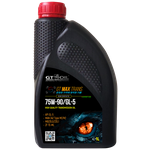 Трансмиссионное полусинтетическое масло GT OIL GT MAX TRANS 75W-90 4 л - изображение