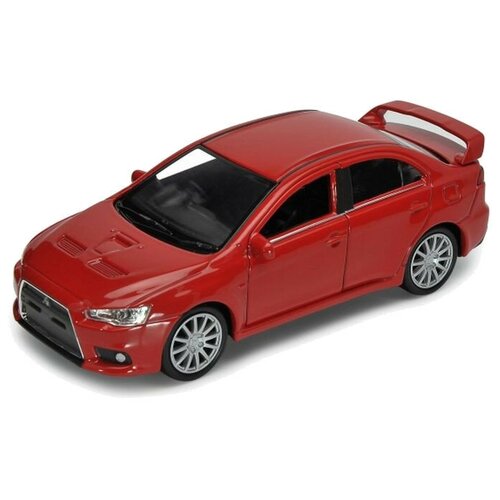 Машинка Welly Mitsubishi Lancer Evolution X (43655) 1:38, 11 см, красный