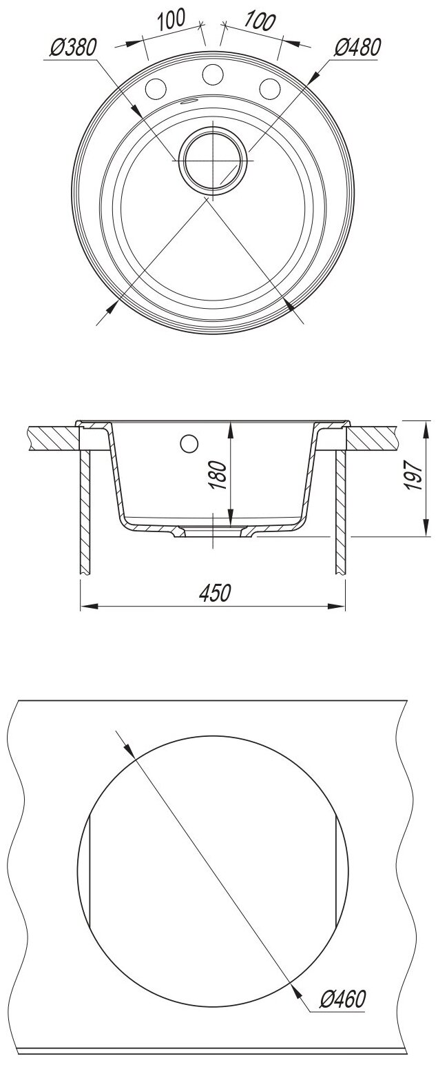 Кухонная мойка Dr.Gans Smart Пион-480 (D480) Дюна - фотография № 4