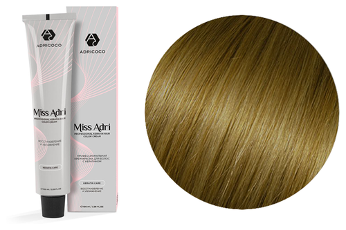 ADRICOCO Miss Adri крем-краска для волос с кератином, 9.31 очень светлый блонд золотистый бежевый