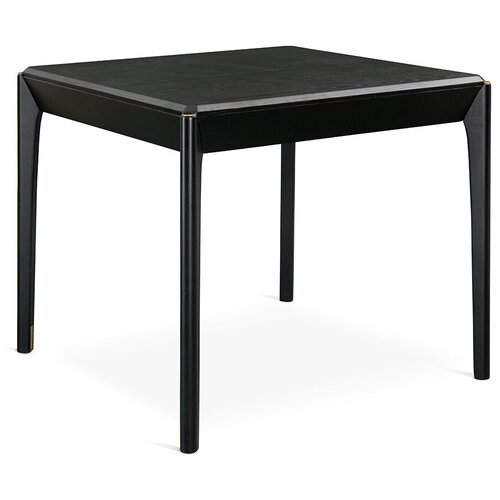 Стол обеденный кухонный Latitude Aska, 85х85х77 см, нераскладной деревянный, массив шпон ясеня, черный, ASKTBL_D_SQBK85