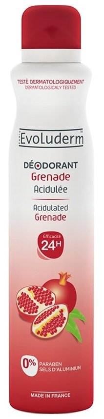 Evoluderm Дезодорант Acidulated Grenade, спрей, 200 мл