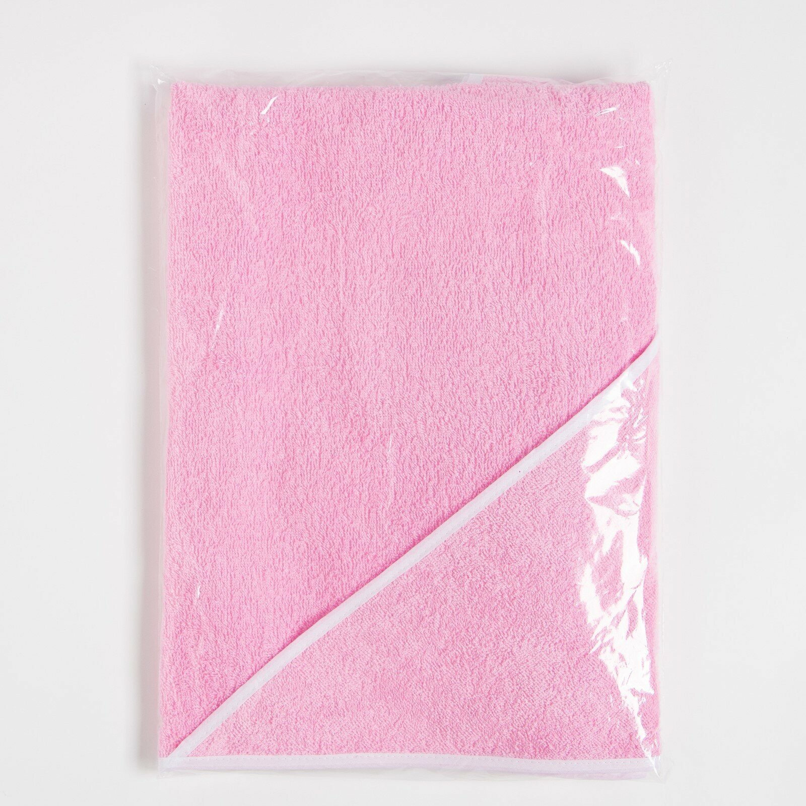 Полотенце уголок махровое Крошка Я 85х85 см, цвет розовый, 100% хлопок, 340 г/м2 - фотография № 9