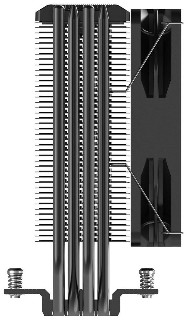 Кулер PCCooler Paladin EX400S S115X/1200/1700/AM4 (24 шт/кор, TDP 180W, 120mm PWM LED FAN, 4 тепловы — фото 1