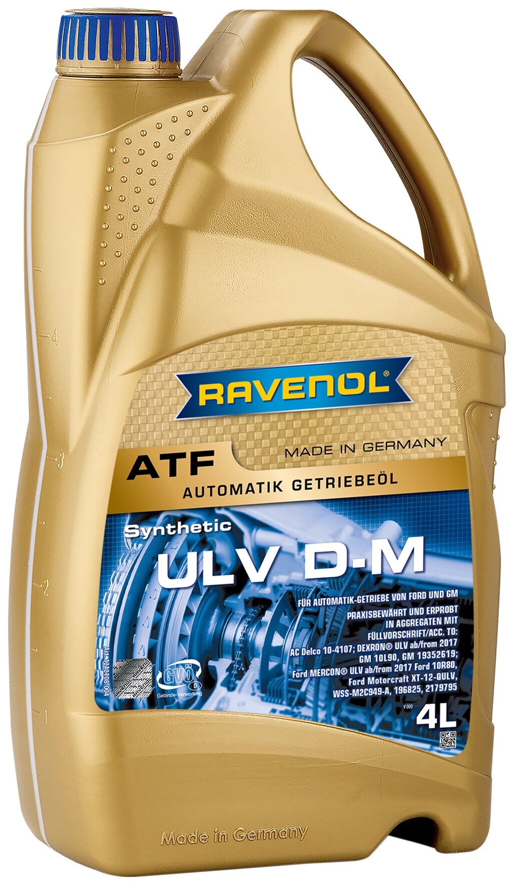 Трансмиссионное масло RAVENOL ATF ULV D-M