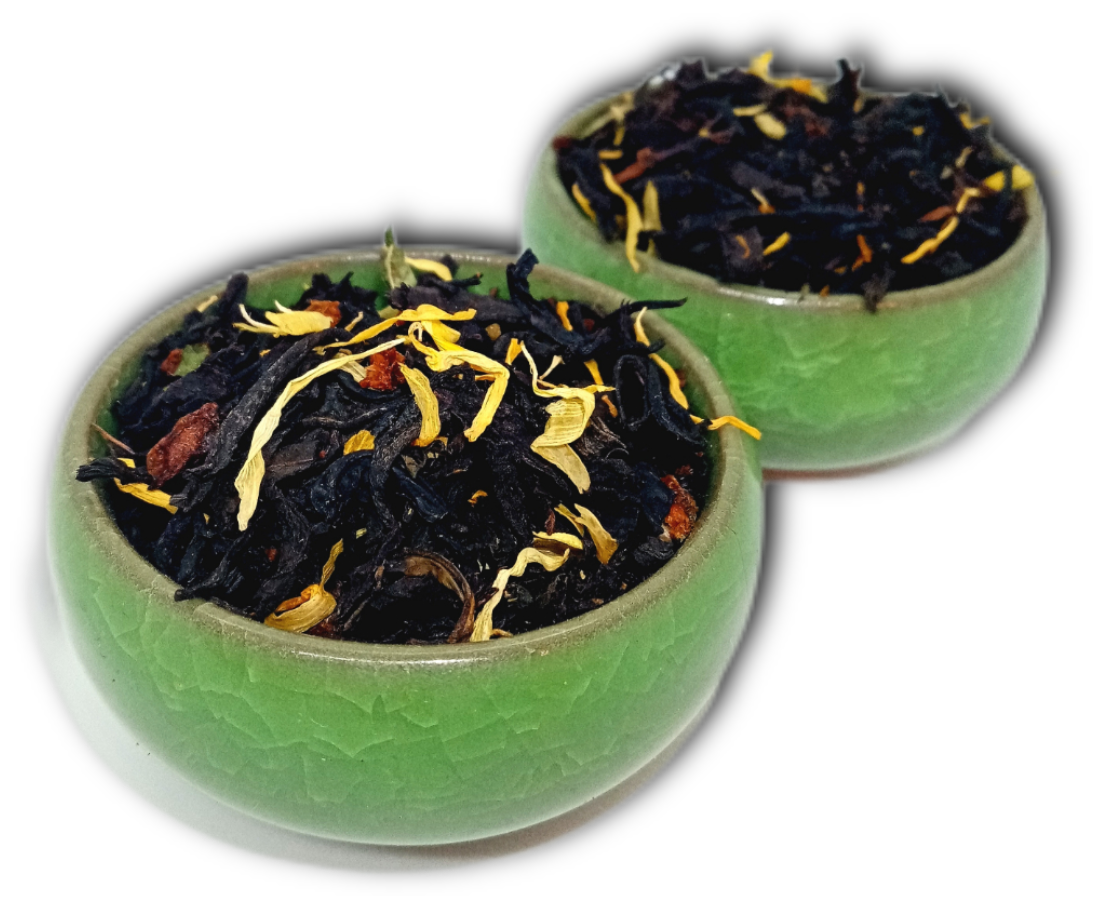 Чай черный цветочно-ягодный с облепихой (на Ассаме) 100г.