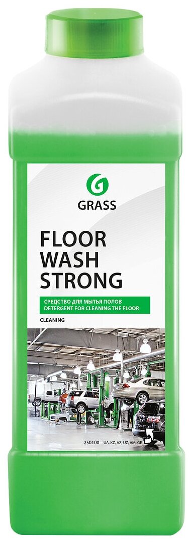 Grass Средство для напольных покрытий Floor Wash Strong 1 л моющая жидкость. уборка. дом. кухня