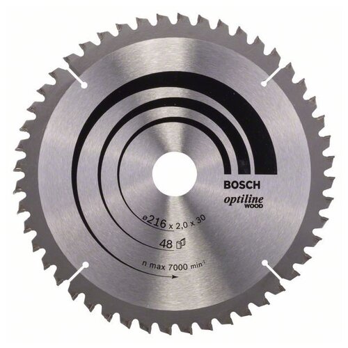 фото Пильный диск bosch optiline wood 216 x 30 x 2,0 мм, 48