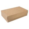 Коробка для пирожных одноразовая картонная Eco Cake 1900 мл, 23x14x6 см, коричневая (5 шт) - изображение