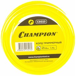 Корд триммерный Star (1.6 мм; 15 м; звезда) CHAMPION C5023