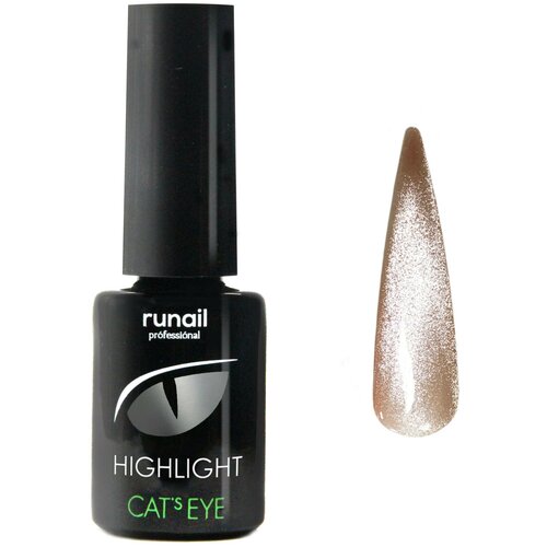 RUNAIL CATs EYE HIGHLIGHT Гель-лак с эффектом Кошачий глаз (арт. 6033), 6 мл