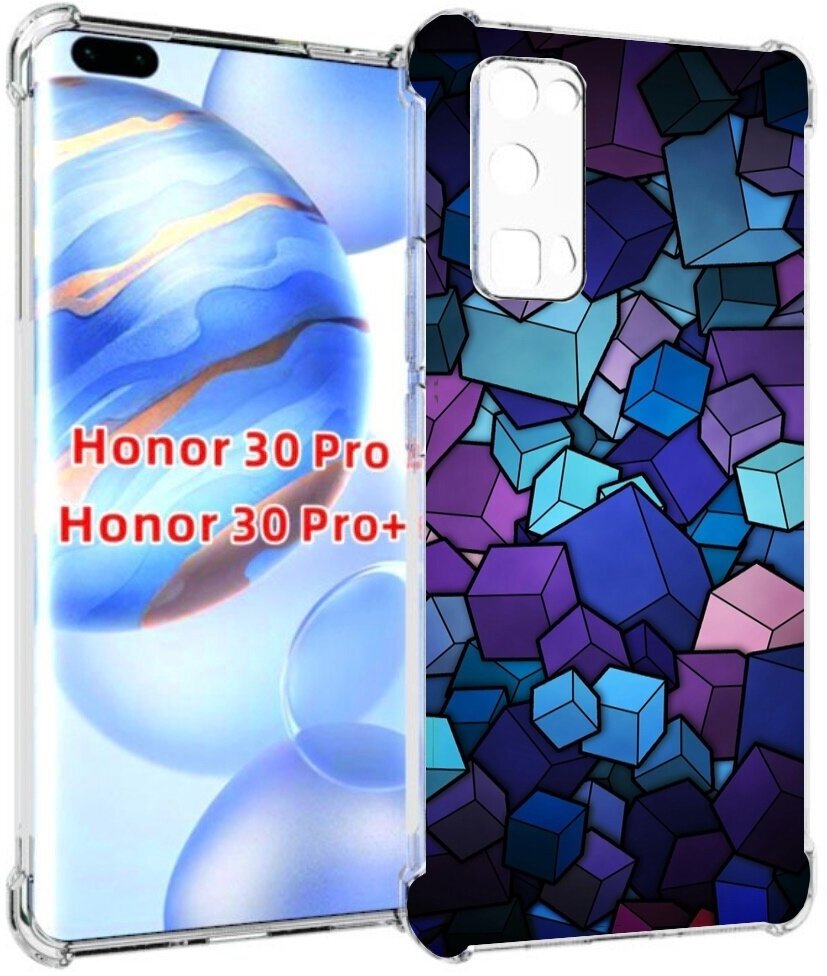 Чехол задняя-панель-накладка-бампер MyPads лепестки для Huawei Honor 30 Pro/Honor 30 Pro plus + (EBG-AN10) противоударный