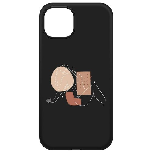 Чехол-накладка Krutoff Soft Case Чувственность для iPhone 13 черный чехол накладка krutoff soft case чувственность для iphone 15 plus черный