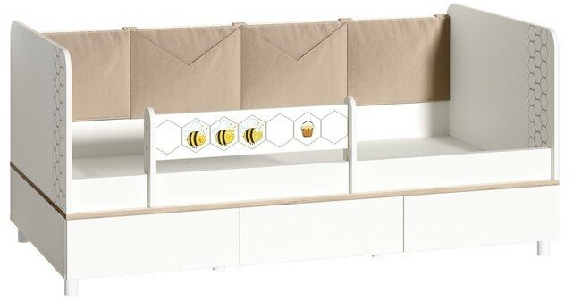 Моби Кровать с ящиками Эйп 11.40, с/м 1600*800, 1642х897х750, Белый