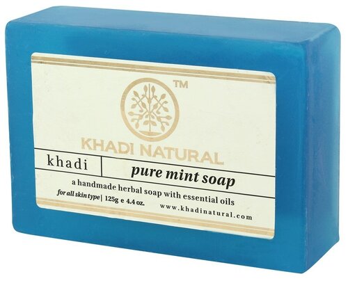 Khadi Natural Мыло Pure Mint, 125 г