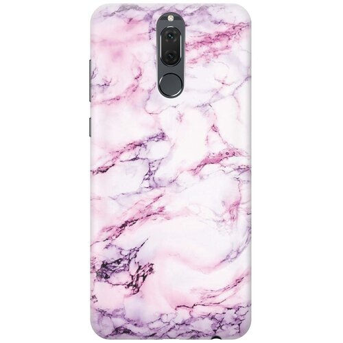 фото Re:paчехол - накладка artcolor для huawei nova 2i с принтом "фиолетовый мрамор"
