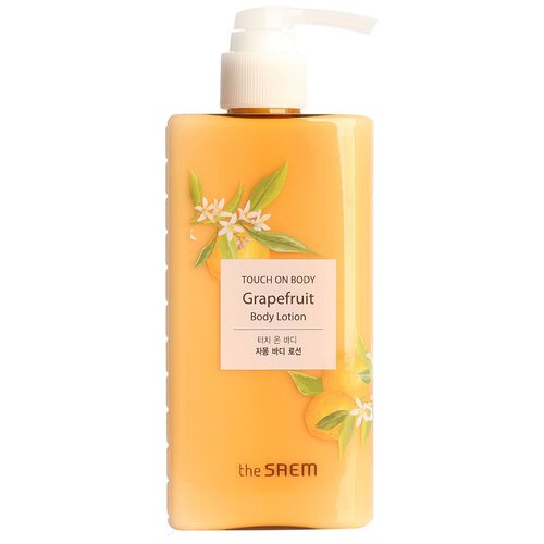 The Saem Лосьон для тела Touch on Body Grapefruit Body Lotion, 300 мл the saem лосьон для тела touch on body moringa body lotion 300 мл