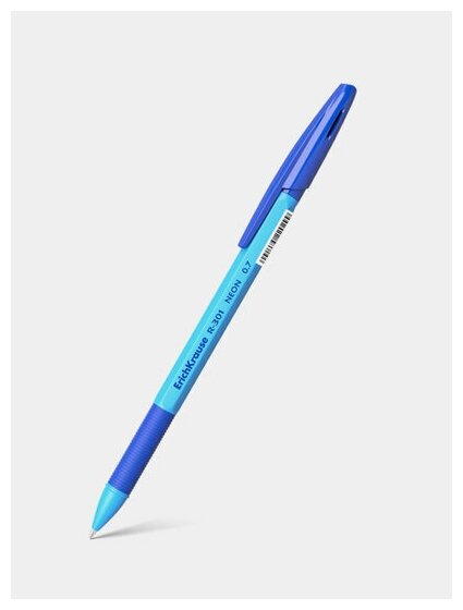 Ручка шариковая Erich Krause R-301 Neon 0.7 Stick&Grip в наборе из 4 штук пакет - фото №2