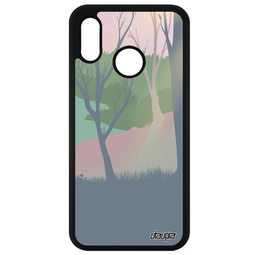 фото Чехол на смартфон huawei p20 lite, "лесные розы" свет лес utaupia