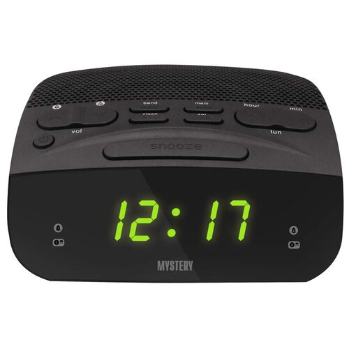 Радиобудильник Mystery MCR-23 черный LCD подсвзеленая часыцифровые FM MCR-23 Blackgreen 140600₽