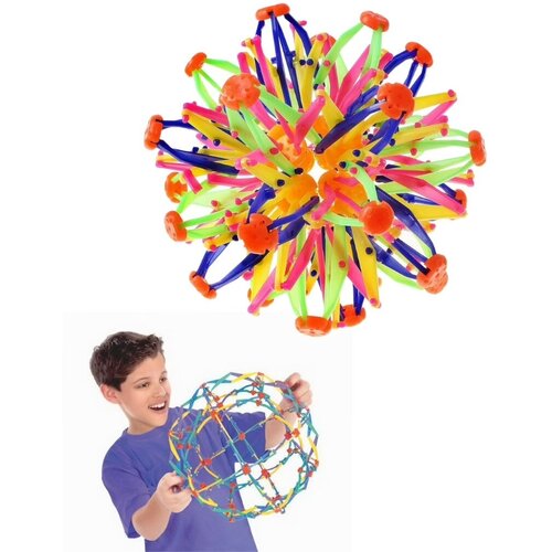 Развивающая игрушка сфера Хобермана / Раскрывающийся шар трансформер разноцветный